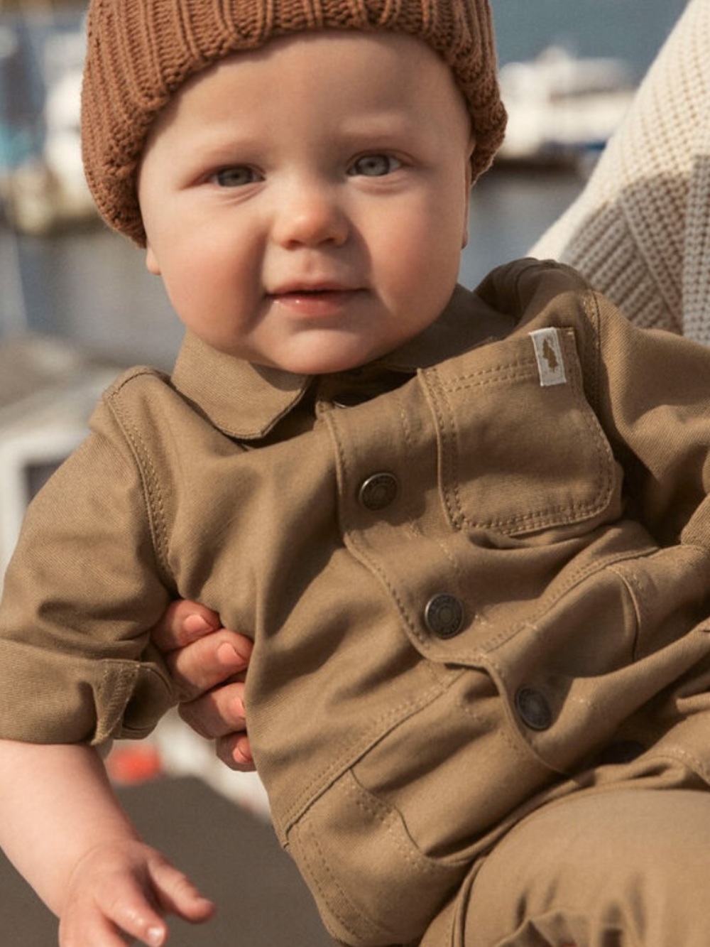 Carhartt Brown Workwear Cotton Baby Coverall Romper